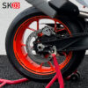 Set Felgenrandaufkleber Motorrad schwarz black