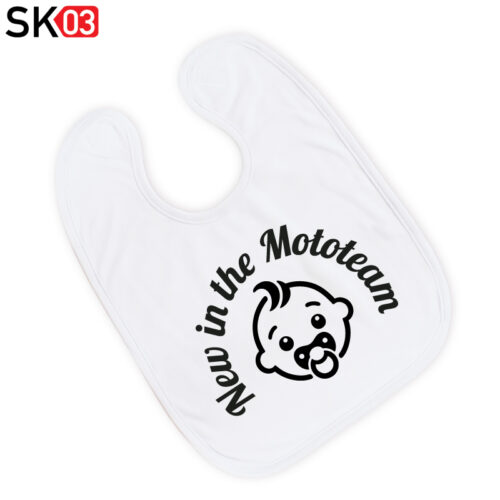 Alternative view of Babylätzchen Motorradfahrer Motto individuelle Geschenkidee für das Mama & Papa-Mototeam zur Geburt und Taufe