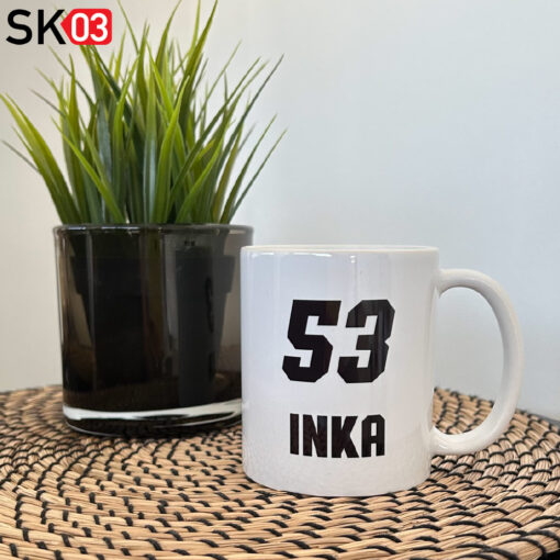 Tasse bedrucken Startnummer und individueller Name Wunschtext für Motorrad Fahrer Rennstrecke – Bild 3