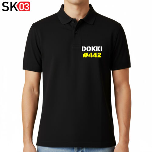 Alternative view of RACE IT. BREAK IT. FIX IT. REPEAT. Polo-Shirt schwarz mit Motoradfahrer Spruch Biker Rennfahrer Rennstrecke