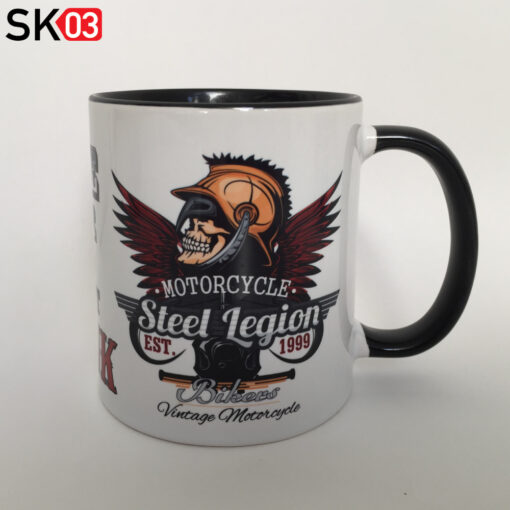 Tasse Motorrad mit individueller Personalisierung durch Name Wunschtext für Custom Bike Fahrer – Bild 9