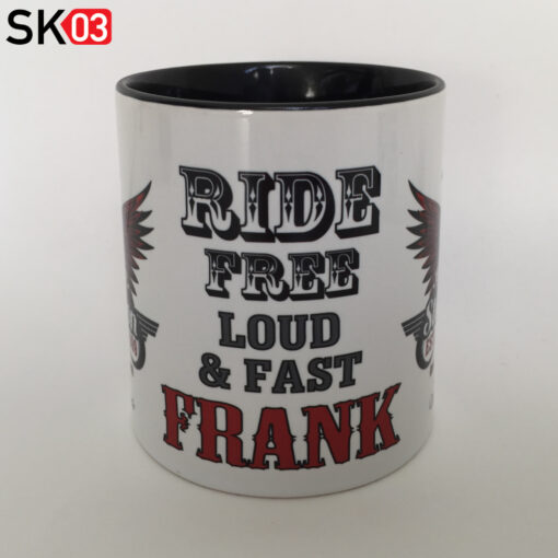 Tasse Motorrad mit individueller Personalisierung durch Name Wunschtext für Custom Bike Fahrer – Bild 7