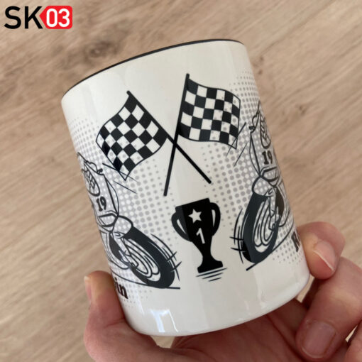 Motorrad Geschenkartikel Motorrad Tasse mit Namen und Startnummer für Motorradfahrer personalisierte Geschenke – Bild 6