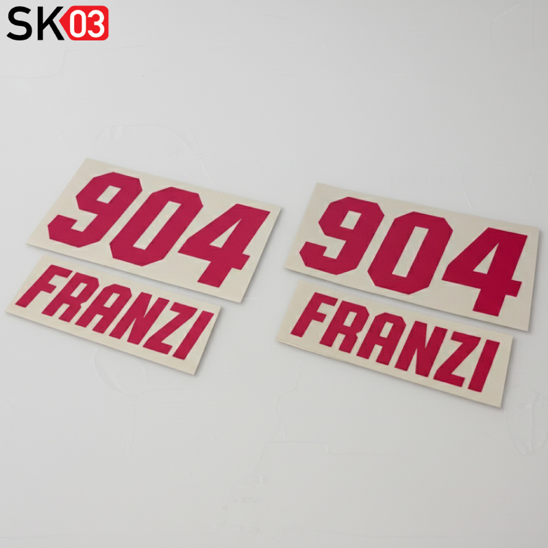 Helmaufkleber Name mit Startnummer Motorrad Zahlen Helmaufkleber in 25 Farben inkl. Neon Töne – Bild 6