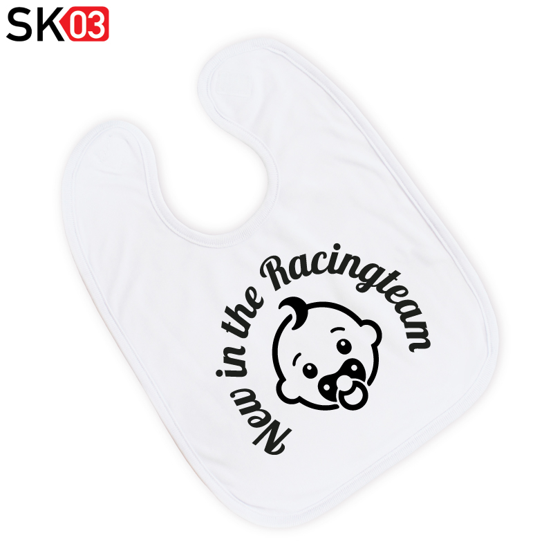 Babylätzchen mit Spruch als individuelle Motorradgeschenkidee zur Geburt von Babyjunges und Babymädchen – Bild 2