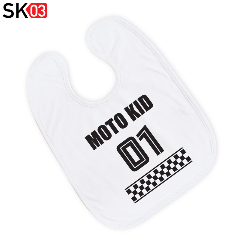 Babylätzchen mit Startnummer für kleine Jungen und Mädchen als top Motorsport Geschenk zur Geburt – Bild 2