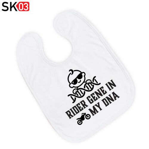 Alternative view of Babylätzchen mit Motorradmotiv und Spruch für Jungen oder Mädchen als originelles Geschenk zur Geburt