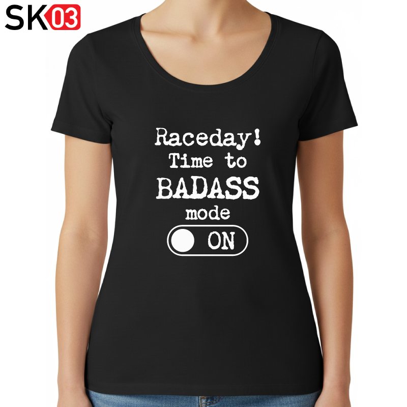 Badass Geschenke Spass T-Shirt für Frauen und Männer Rennfahrer Motorradfahrer Biker Rennstrecke