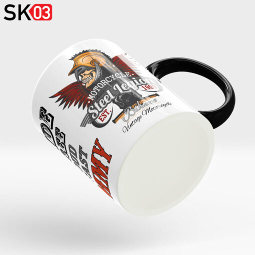 Tasse Motorrad mit individueller Personalisierung durch Name Wunschtext für Custom Bike Fahrer – Bild 3