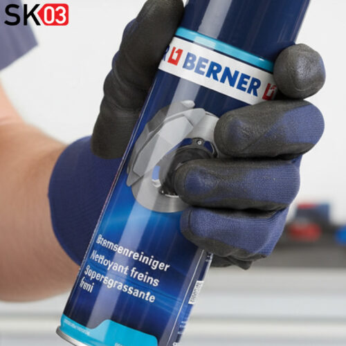 Bremsenreiniger Berner ® 500 ml Spray Reinigung und Entfettung für Motorrad Quad Auto