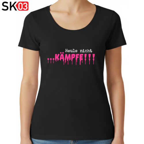 Alternative view of Motorrad Geschenke Männer Frauen T-Shirt Sprüche Heule nicht ...kämpfe!!! für Motorsport & Motorradfahrer