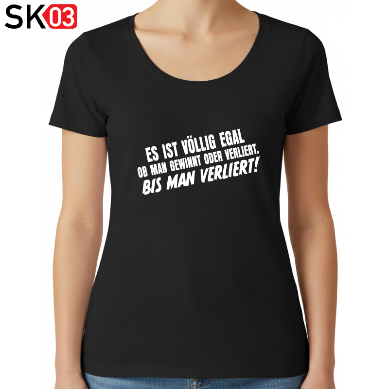 Geschenk Motorradfahrer Frau und Frau mit Racer Spruch Es ist völlig egal, ob man gewinnt oder verliert. Bis man verliert!