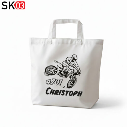 Alternative view of Geschenke Motocrossfahrer individuell persönlich gestaltet mit Rennnummer und Namen