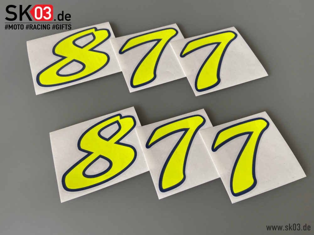 MX Startnummern-Set – 3 Schwarze Nummernschilder 13x7 Cm Für Motocross, Rennen & Events
