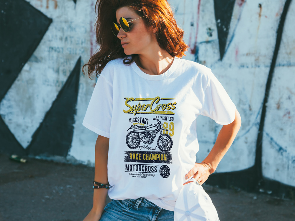 Motorrad T-Shirt als Geschenkidee für Damen