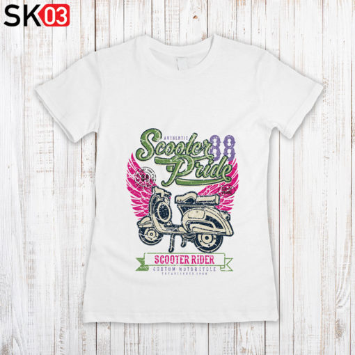 Bedruckte Motorrad T-Shirts für Damen
