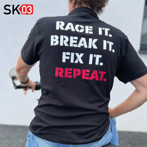 Race it Break it Fix it Repeat Polo Shirt