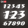 Startnummer Motorrad Speed
