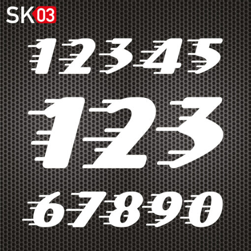 Startnummer Motorrad Speed