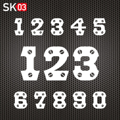 Startnummer Motorrad Screw