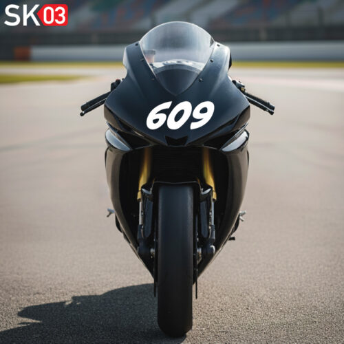 Alternative view of Startnummer Motorrad kaufen Aufkleber Zahlen Ziffern Rennzahl Rennnummer