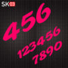 Supermoto Startnummern Set in neonpink