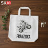Geschenk Tasche Motorrad Wheelie