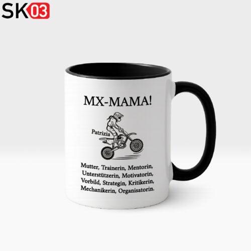 Alternative view of Geschenk Motocross Fahrerin Enduro Tasse mit Mama Namen personalisierte Geschenkidee Danke sagen Mutter