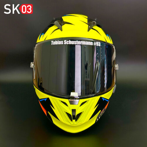 Visier Aufkleber Helm