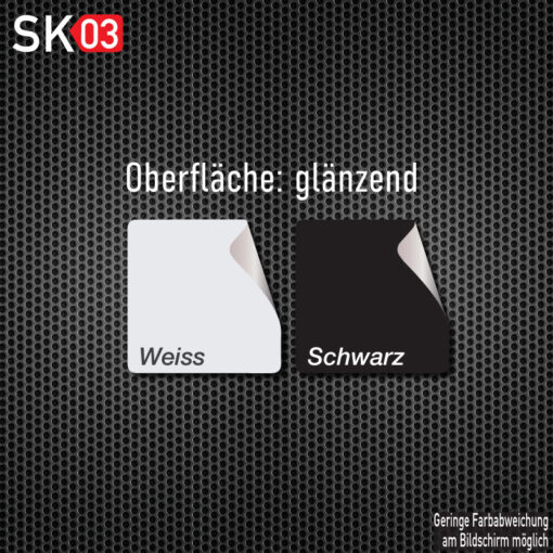 Zierstreifen selbstklebend Motorrad Ralley Aufkleber Länge 1000 mm Breite 50 70 100 mm  Design Auto Rallye Moped Quad schwarz oder weiß – Bild 2